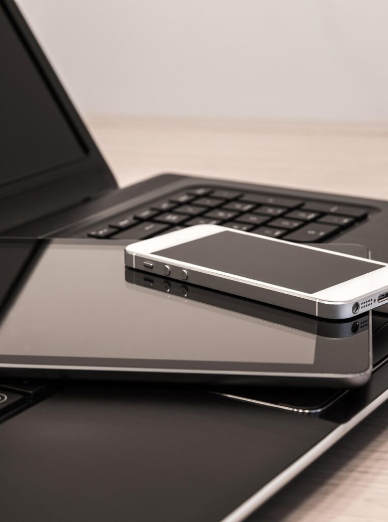 electronics, technology, devices, connection, digital, equipment, gadget, laptop, phone, tablet